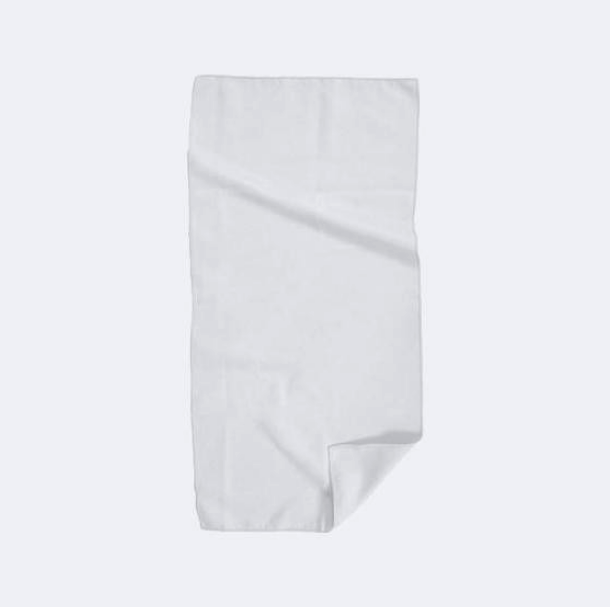 Serviette microfibre personnalisable Blanc