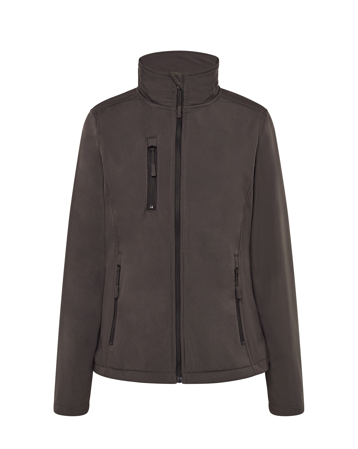 Veste shell femme brun