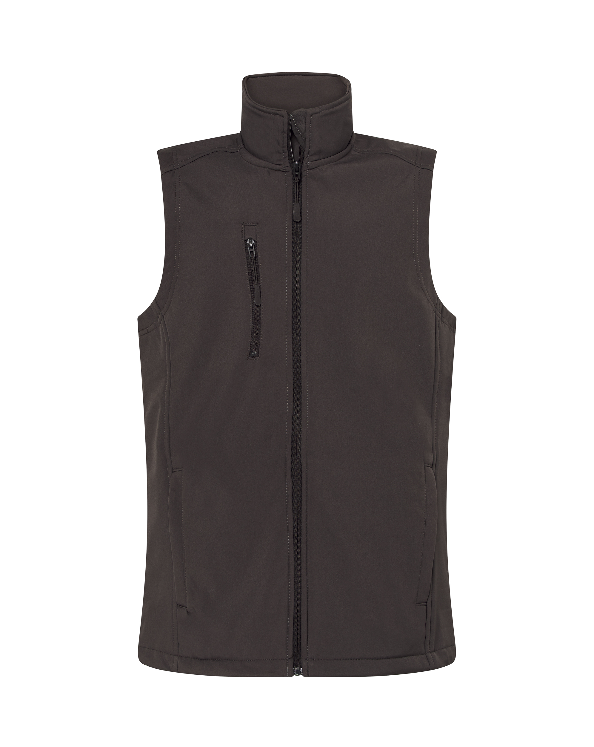 gilet shell brun